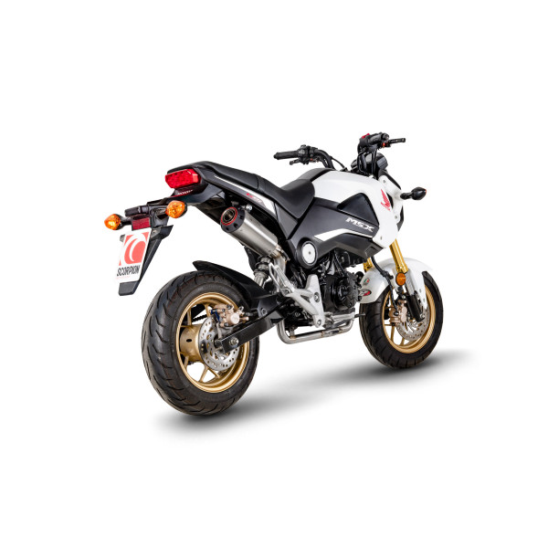 Scorpion Exhaust Honda MSX 125 Grom 2013 - 2015 Red Power Full System Black Ceramic Coated Sleeve